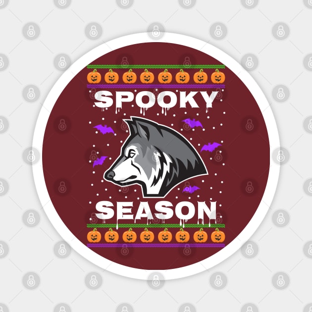 Spooky Season Wolf Magnet by SpookyWolves